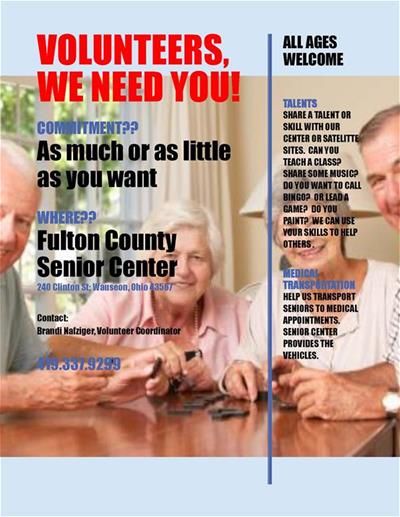 Fulton County Senior Center Flyer